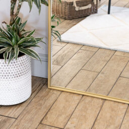 Jōbū Jobu Home - Takara, Full Length Gold Metal Rectangle Mirror - 160Cm X 60Cm - thumbnail 2