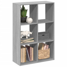 Vidaxl Room Divider Bookcase Grey Sonoma 69.5X29X103.5 Cm Engineered Wood - thumbnail 1