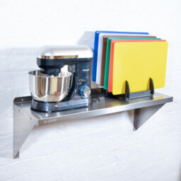 eZone Stainless Steel Wall Shelf 1500X300mm Commercial Catering Kitchen Storage - thumbnail 5