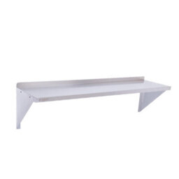 eZone Stainless Steel Wall Shelf 1500X300mm Commercial Catering Kitchen Storage - thumbnail 1