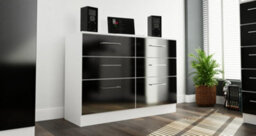 Chester 6 Drawer Wide Chest In Black & White (Ready Assembled)