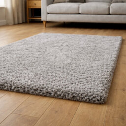 Uetian Silver Shaggy Rug 80X150 Cm Thick 5Cm Pile Modern Soft Carpet For Small Rooms - thumbnail 1