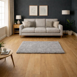 Uetian Silver Shaggy Rug 80X150 Cm Thick 5Cm Pile Modern Soft Carpet For Small Rooms - thumbnail 7