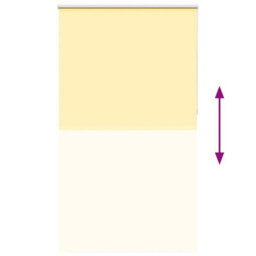 Berkfield Roller Blind Blackout Yellow 135X230 Cm Fabric Width 131.6 Cm Polyester - thumbnail 9