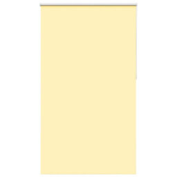 Berkfield Roller Blind Blackout Yellow 135X230 Cm Fabric Width 131.6 Cm Polyester