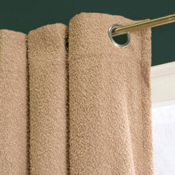"Ohs Eyelet Blackout Pair Ready Made Curtains, Natural - 66"" X 90""" - thumbnail 3