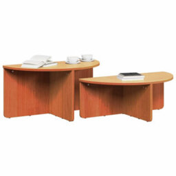 Berkfield Coffee Table 2 Pcs Wax Brown 79 X 39.5 X 40 Cm Solid Pine Wood - thumbnail 3