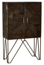 Orsina Handcrafted Cabinet, Mango Wood Constructed Storage Cabinet, Durable Design Sideboard Cabinet For Bedroom - thumbnail 3