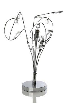 K Living Kliving Bremen G9 Halogen Curly Crystal Table Lamp - image 1