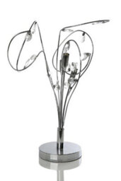 K Living Kliving Bremen G9 Halogen Curly Crystal Table Lamp - thumbnail 2
