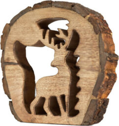 Christmas Reindeer Wooden Ornament - thumbnail 6