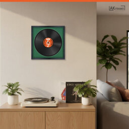 "16X16"" Black Classic Vinyl Record Frame With Emerald Mount For 12 Inch Lp Disc - Ak Frames" - thumbnail 5