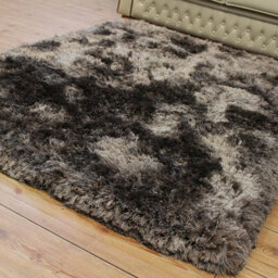 Grey Handmade , Luxurious , Modern , Plain , Shaggy , Sparkle Easy To Clean Rug For Living Room, Bedroom - 160Cm X 230Cm - thumbnail 5