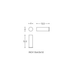 Cosmic Toilet Roll Holder, White Matt, Wall-Mounted, 12,5 Cm. Collection Bwc - thumbnail 6
