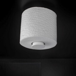 Cosmic Toilet Roll Holder, White Matt, Wall-Mounted, 12,5 Cm. Collection Bwc - thumbnail 3
