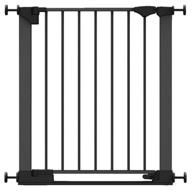 Safetots Safestep Gate, Black, 68Cm - 75Cm, Extra Low Walkthrough, Pressure Fit Safety Gate, Baby Gate For Stairs And Doors - image 1