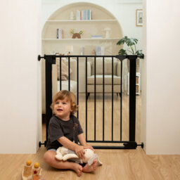 Safetots Safestep Gate, Black, 68Cm - 75Cm, Extra Low Walkthrough, Pressure Fit Safety Gate, Baby Gate For Stairs And Doors - thumbnail 7