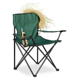 Green-Set Of 2 Folding Camping Chair Portable Patio Garden Fishing Outdoor Beach Seat - thumbnail 4