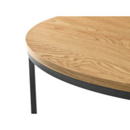 Julian Bowen Bellini Round Nesting Coffee Table - Oak - thumbnail 5