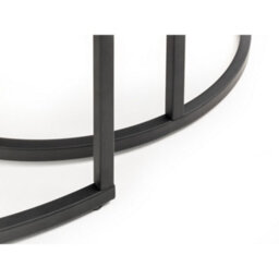 Julian Bowen Bellini Round Nesting Coffee Table - Oak - thumbnail 4