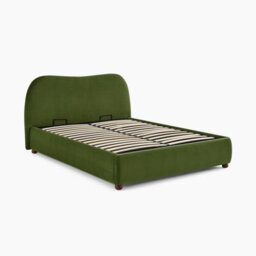 Furniturebox Uk Mabel Green Velvet Ottoman Double Bed Frame - thumbnail 5