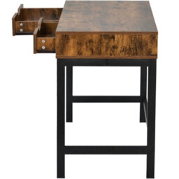 Btm Computer Desk Dressing Table With Two Drawers Work Table Home Office Table Industrial - thumbnail 8