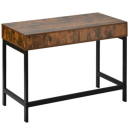 Btm Computer Desk Dressing Table With Two Drawers Work Table Home Office Table Industrial - thumbnail 9