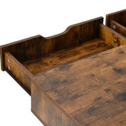 Btm Computer Desk Dressing Table With Two Drawers Work Table Home Office Table Industrial - thumbnail 5