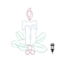 Samuel Alexander 72Cm Light Up Neon Flex Effect Christmas Candle Decoration With Multi-Coloured Leds - thumbnail 9