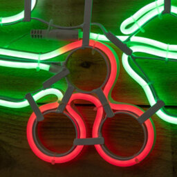 Samuel Alexander 72Cm Light Up Neon Flex Effect Christmas Candle Decoration With Multi-Coloured Leds - thumbnail 7