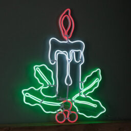 Samuel Alexander 72Cm Light Up Neon Flex Effect Christmas Candle Decoration With Multi-Coloured Leds - thumbnail 4