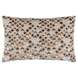 Paoletti Lexington Velvet Jacquard Cushion Cover - thumbnail 1