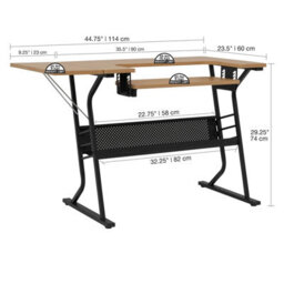 Eclipse Hobby / Sewing Table In Black / Maple - Sewing Online 13368 - thumbnail 4