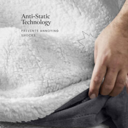 Ameha Grey Sherpa Blanket Soft Plush Skin-Friendly Fleece Throw Thick And Cozy For Sofa Bed And Travel Single 150X200 Cm - thumbnail 5