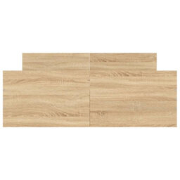 Berkfield Bed Frame With Headboard And Footboard Sonoma Oak 120X200 Cm - thumbnail 4