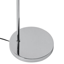 Beliani Silver-Plated Floor Lamp With Glass Shade, Modern Living Room Lighting, 164Cm - thumbnail 5