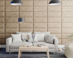 Aspire Easymount Wall Mounted Upholstered Panels, Modular Diy Headboard In Kimiyo Linen Fabric, Beige (Pack Of 2) - thumbnail 2