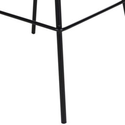 Wyld And Coco Set Of 2 Black Counter-Height Bar Stools With Synthetic Seats And Powder-Coated Iron Legs - thumbnail 7