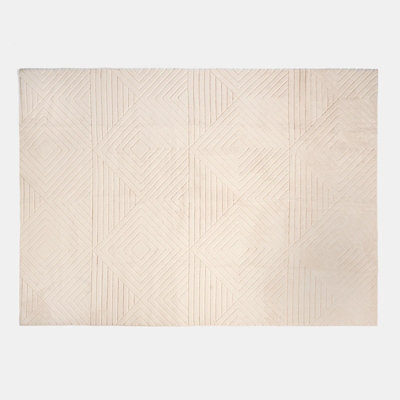 OHS Geometric Non Slip Tufted Hallway Rug Floor Carpet - image 1