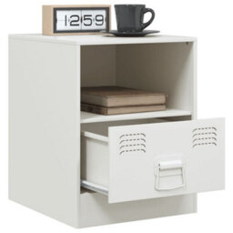 Berkfield Bedside Cabinets 2 Pcs White 34.5X39X44 Cm Steel - thumbnail 4