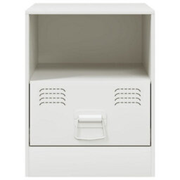 Berkfield Bedside Cabinets 2 Pcs White 34.5X39X44 Cm Steel - thumbnail 5