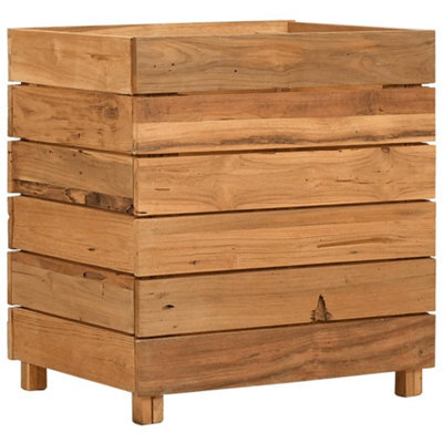 Berkfield Durable Raised Bed 50X40X55 Cm Recycled Teak And Steel - image 1