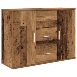 Berkfield Sideboard Old Wood 90X29.5X65 Cm Engineered Wood - thumbnail 2