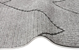 Charcoal Outdoor Rug, Geometric Striped Stain-Resistant Rug For Patio Decks, 3mm Modern Outdoor Area Rug-190Cm X 290Cm - thumbnail 6