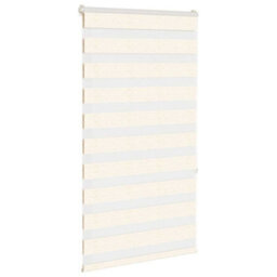 Berkfield Zebra Blind Marble Beige 85X150 Cm Fabric Width 80.9 Cm Polyester - thumbnail 3