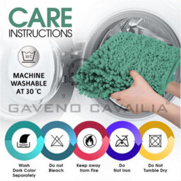 Gc Gaveno Cavailia Infinity Loop Extra Large 2 Piece Bath Mat Set Duck Egg Super Absorbent Non Slip Shower Mat - thumbnail 6