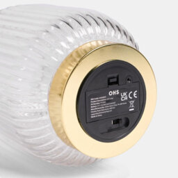 Ohs Glass Cordless Table Lamp Led Battery Operated Night Light - thumbnail 6