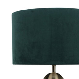 Pagazzi Lighting Pagazzi Aila Antique Brass Table Lamp With Green Shade - thumbnail 2