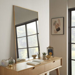 The Online Mirror Shop Wall Mirror Islington Handcrafted And Finished Rectangular Shape With Gold Aluminium Framed - H 90Cm X W 60Cm For Hang In Bedroom