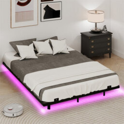 Double Size Floating Bed Frame With Led Lights - thumbnail 3
